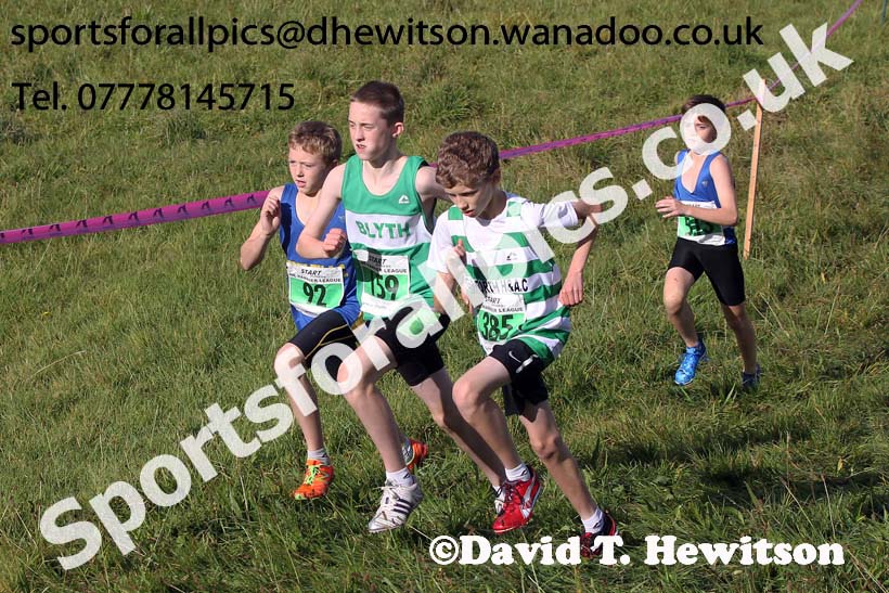 Boys under-13s, North East Harrier League, Cramlington. Photo: David T. Hewitson/Sports for All Pics